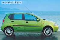 Bo�n� ochrann� li�ty dve�� typ 05 Chevrolet Aveo hatchback -- od roku v�roby 2004-