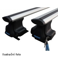 Střešní příčné hliníkové nosiče TROPHYBARS Chevrolet Spark -- rok výroby 2005-2009 Střešní příčné hliníkové nosiče TROPHYBARS Chevrolet Spark -- rok výroby 2005-2009